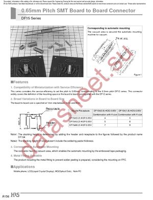 DF15(0.8)-30DS-0.65V(56) datasheet  